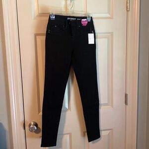 YMI Black stretch pants. Size 3. Mid-rise.